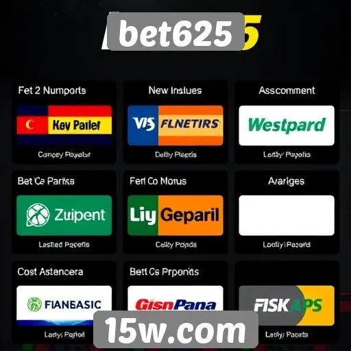 Opções de pagamento disponíveis no bet625